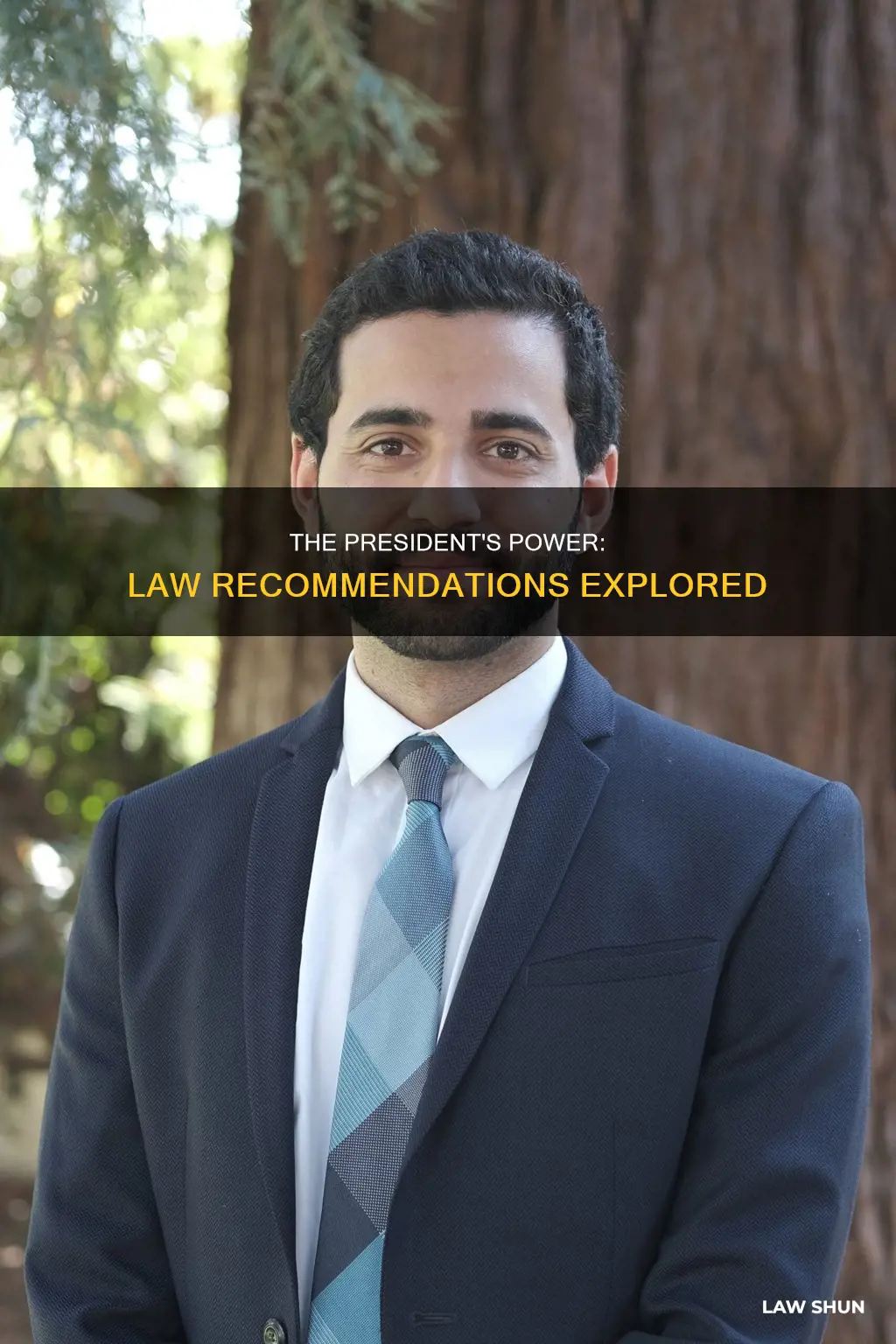 can the president recommend laws