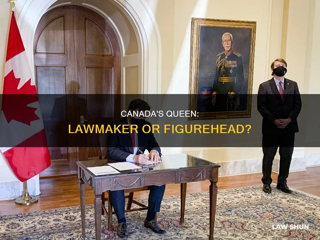 can the queen make laws in canada