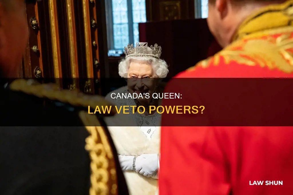 can the queen veto laws in canada