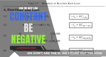 Understanding Rate Law Constants: Positivity or Negativity?