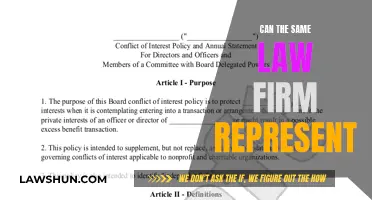 Can a Law Firm Represent Two Adversaries?