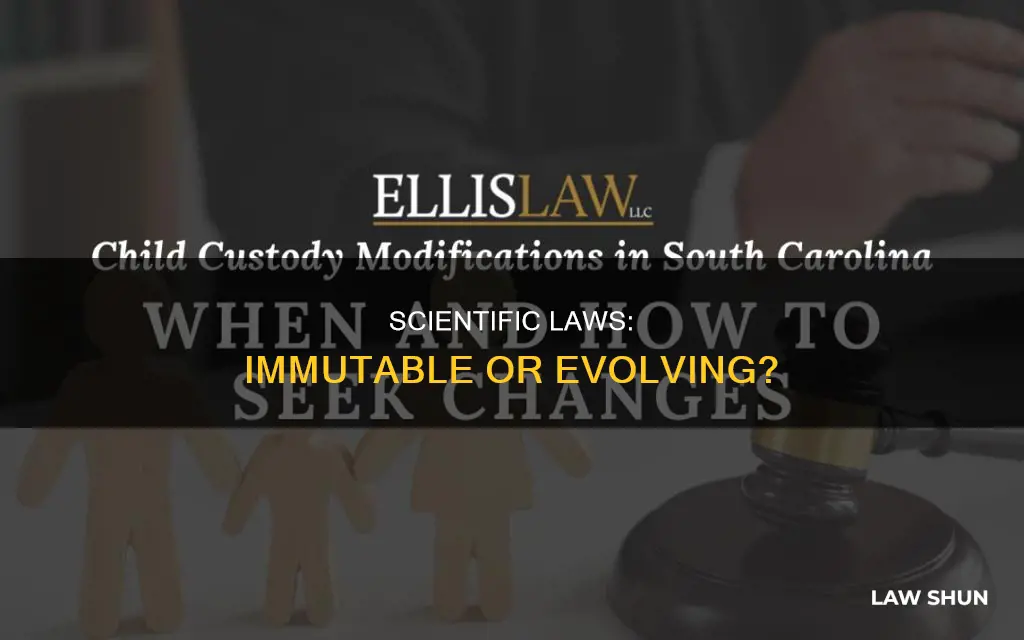 can the scientific law be modified