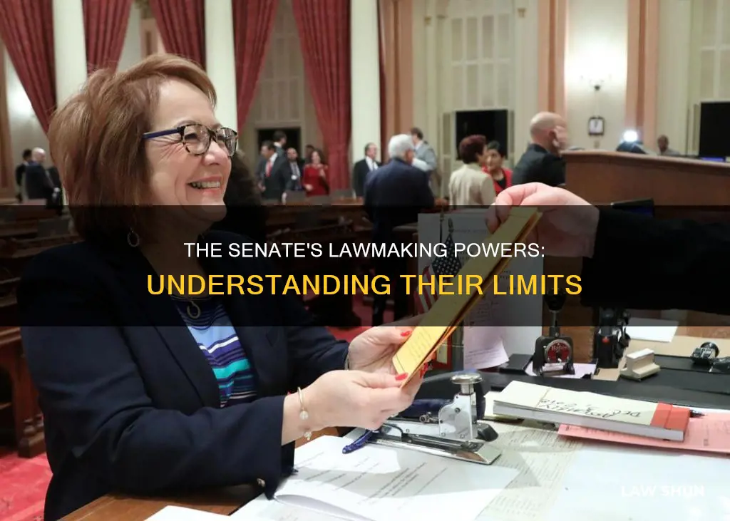 can the senate introduce a law