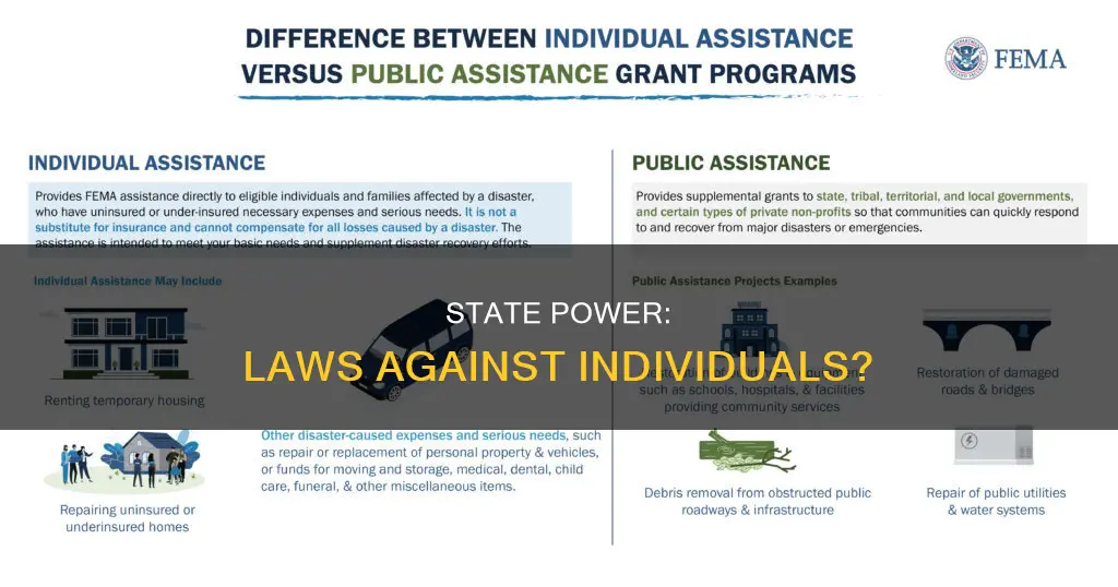 can the state government make a law against an individual