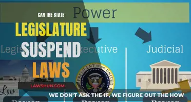 The Power of State Legislature to Suspend Laws