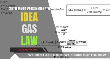 The Ideal Gas Law: Approximating Sums in Nature
