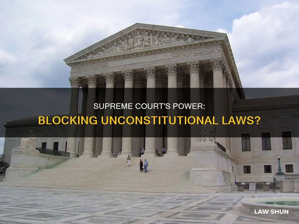can the supreme court stop congress from passing unconstitutional laws
