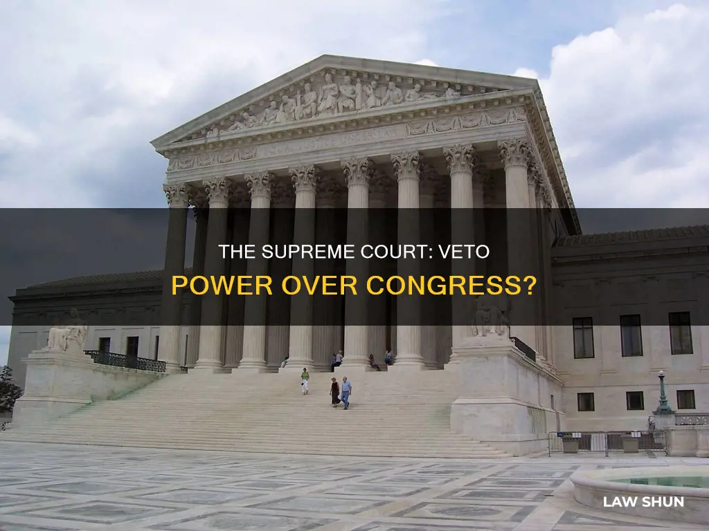 can the supreme court veto a law passed by congrress