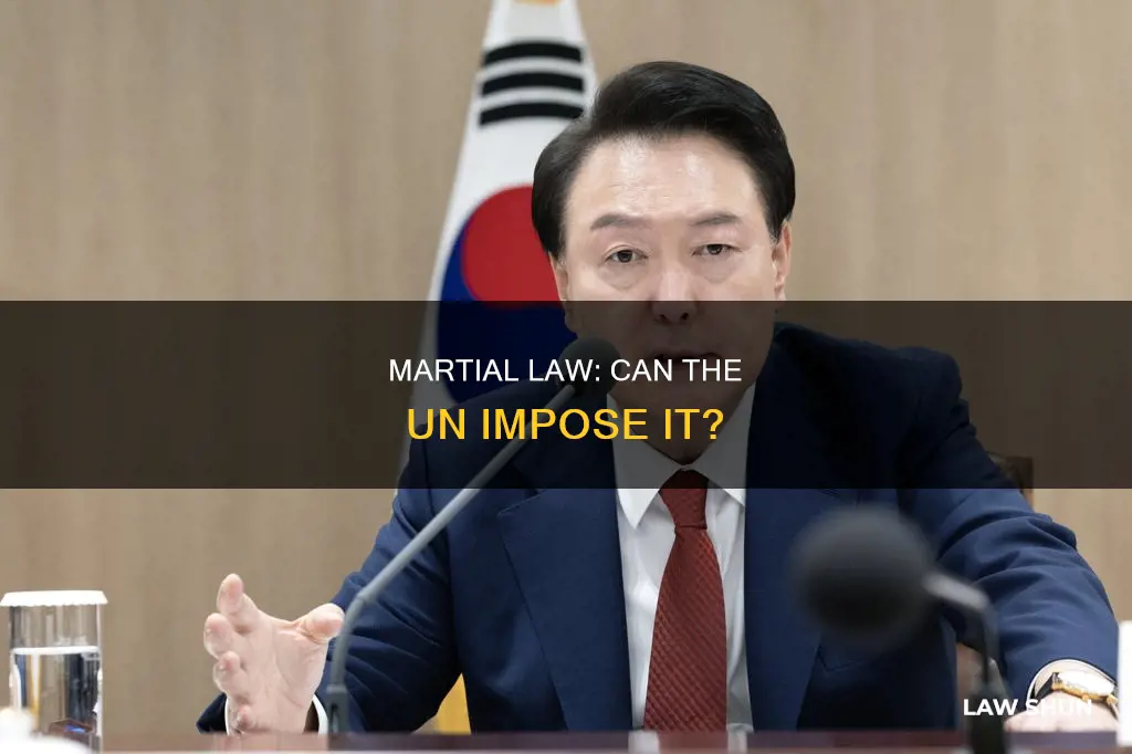 can the un declare martial law