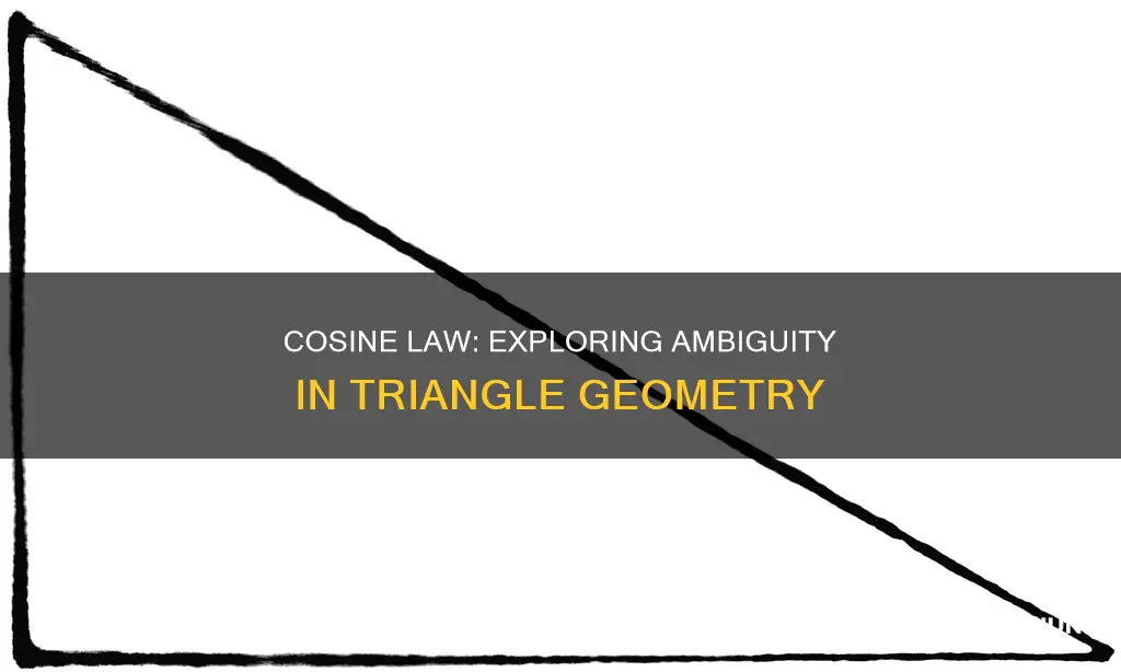 can there be ambiguois case for a law of cosine