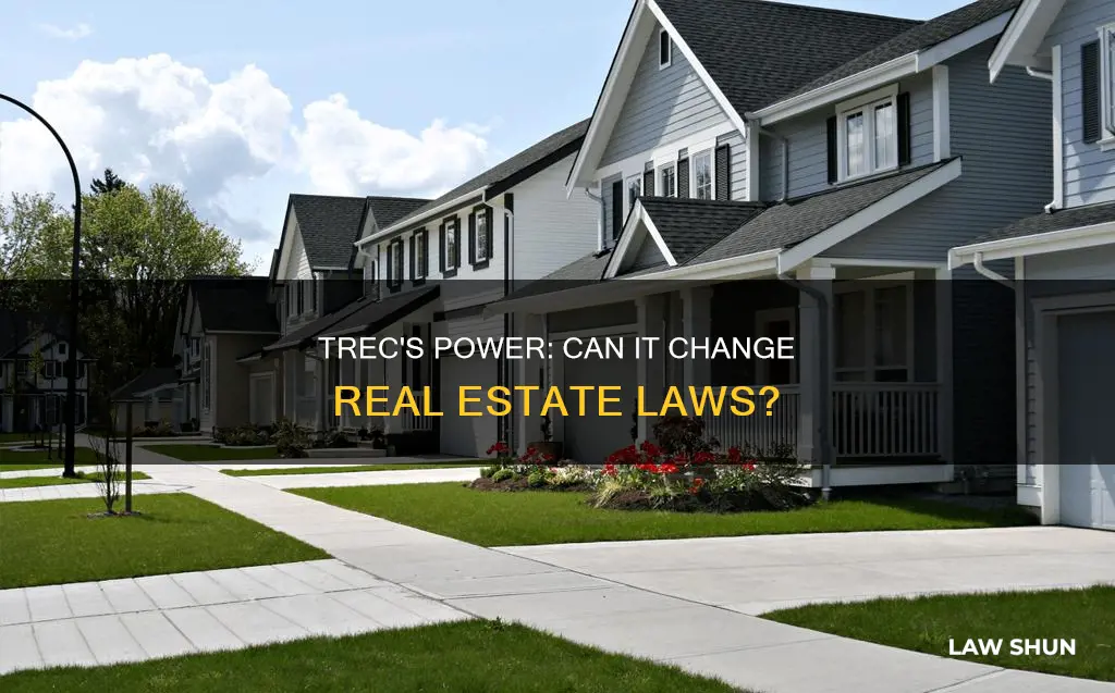 can trec amend real estate laws