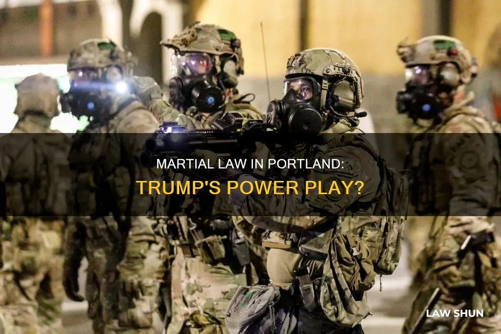 can trump declare martial law in portland