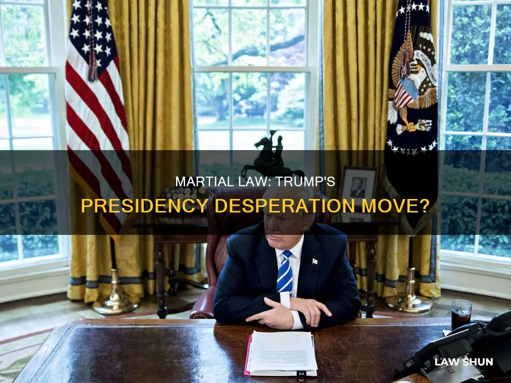 can trump declare martial law to keep presidency