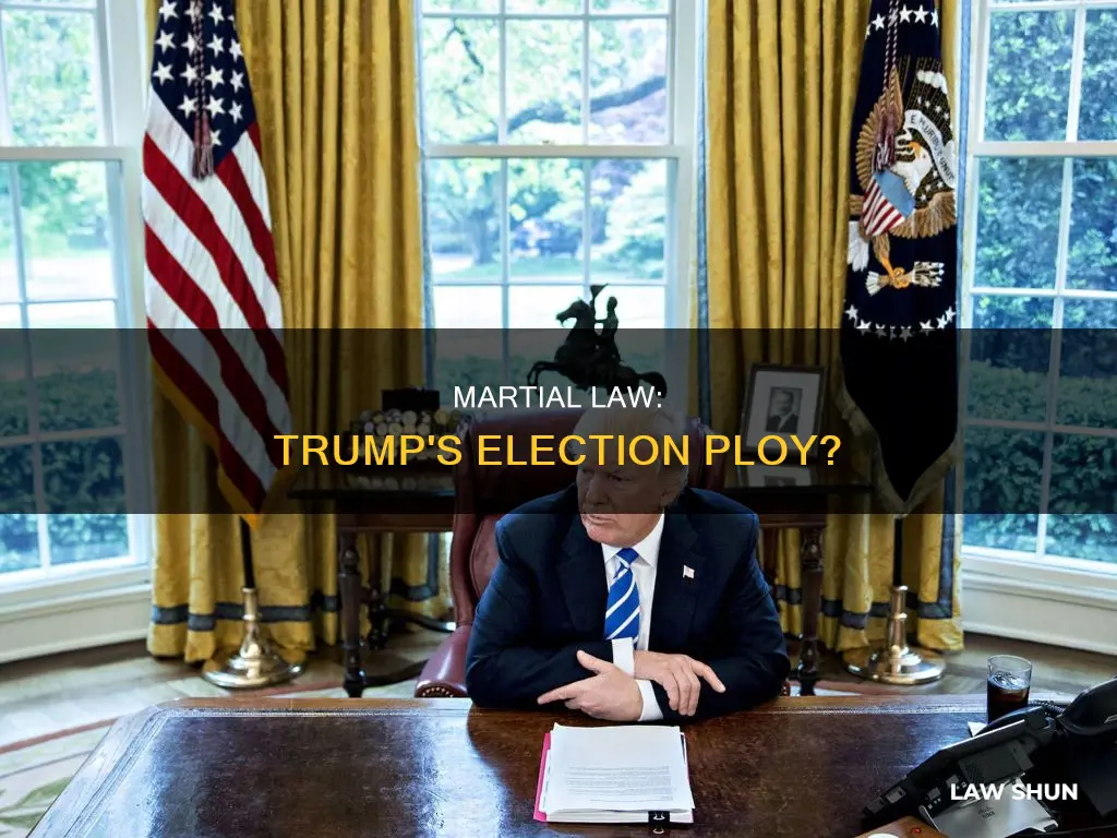 can trump declare martial law to steal the election