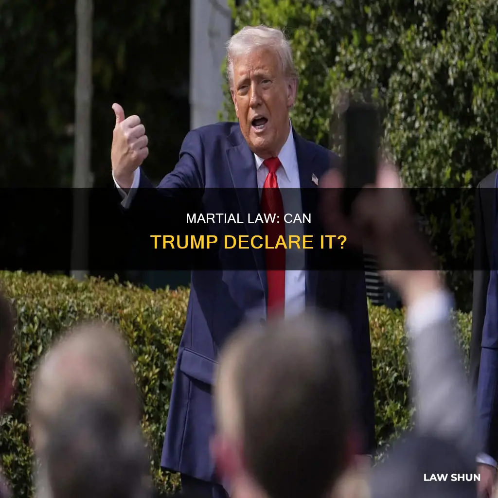can trump delcare martial law
