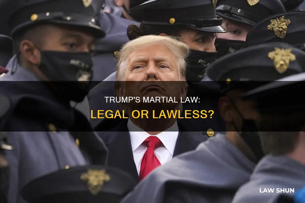 can trump legally declare marshall law