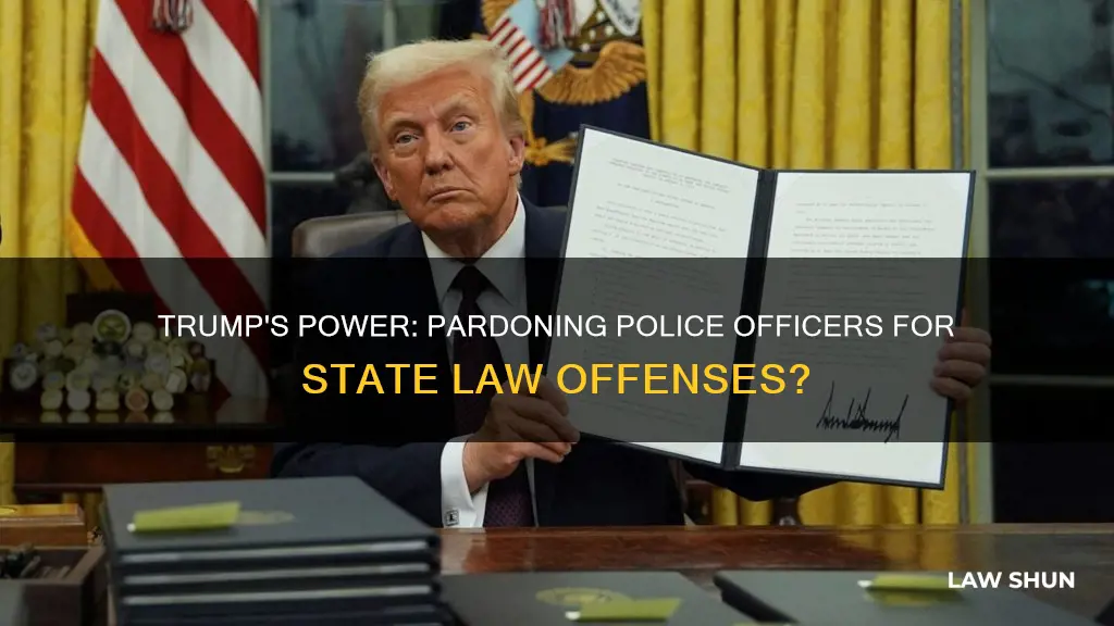 can trump pardon police officers sate law