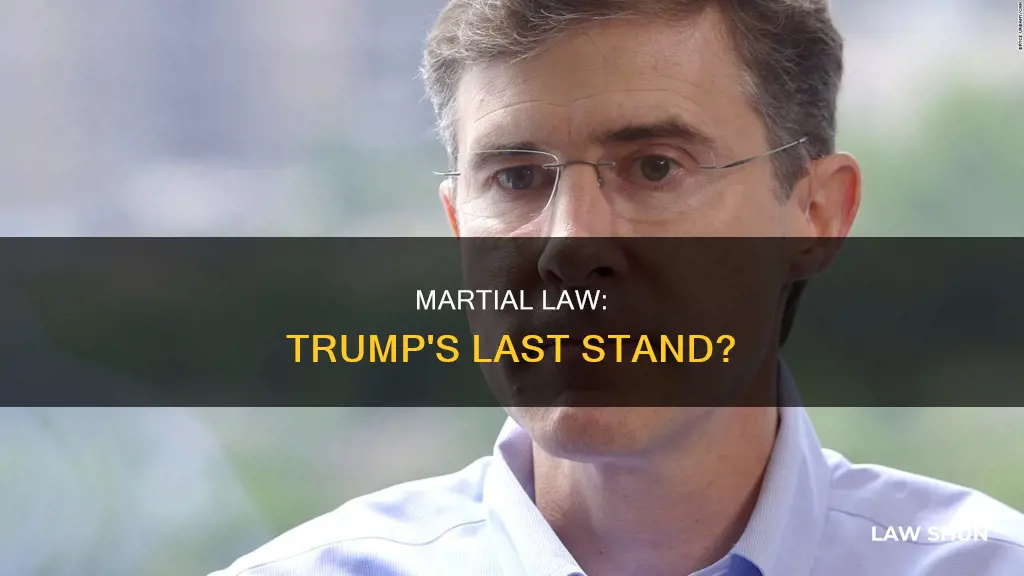 can trump stay in office by declaring martial law