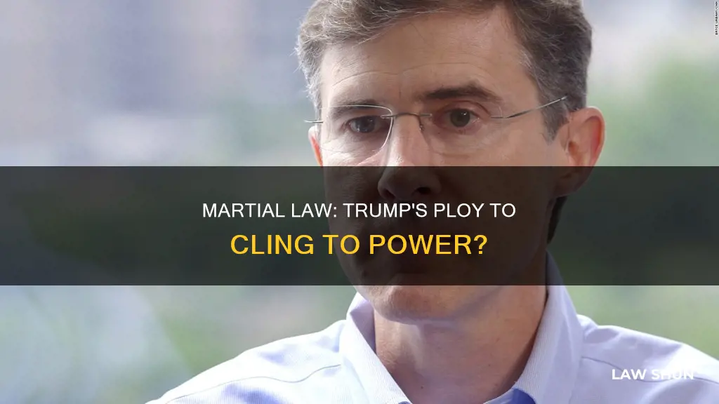 can trump use marshal law to stay in office