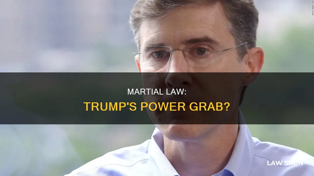 can trump use martial law to stay in power