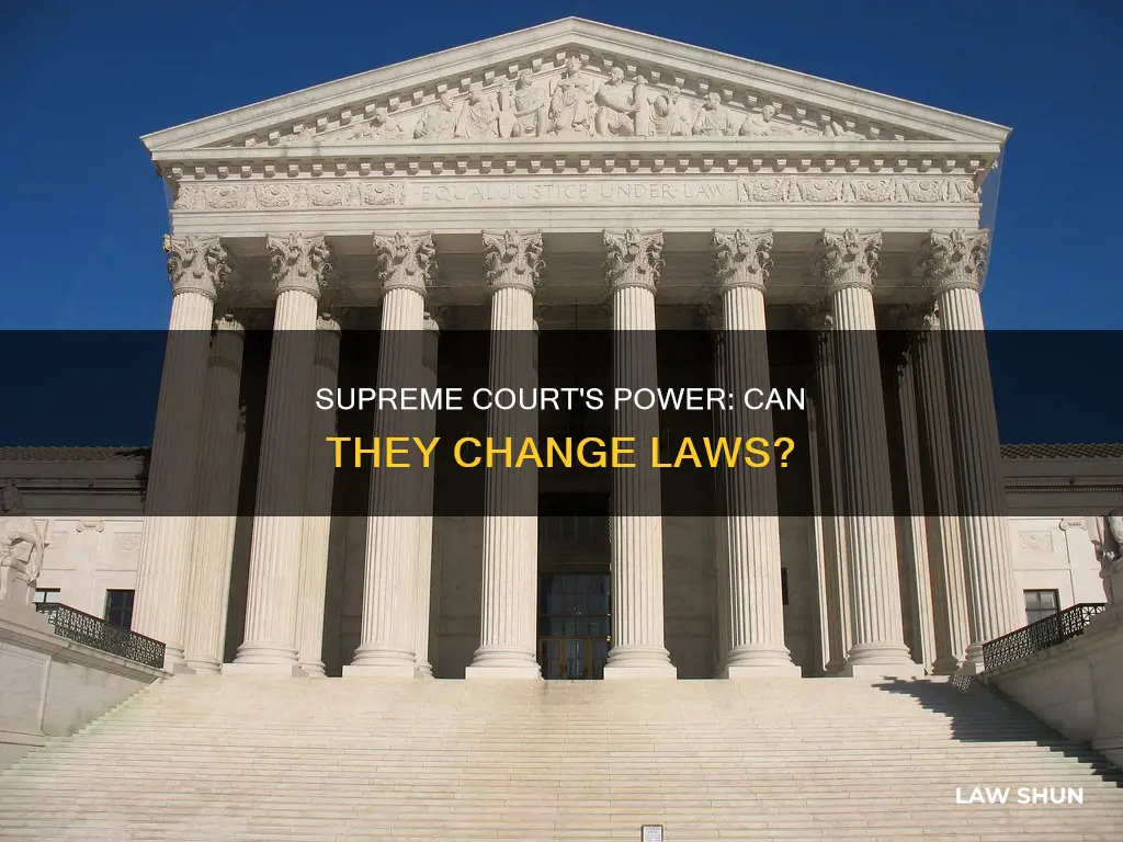 can try supreme court change a law