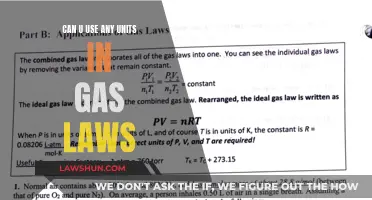 Gas Laws Flexibility: Any Units Work?