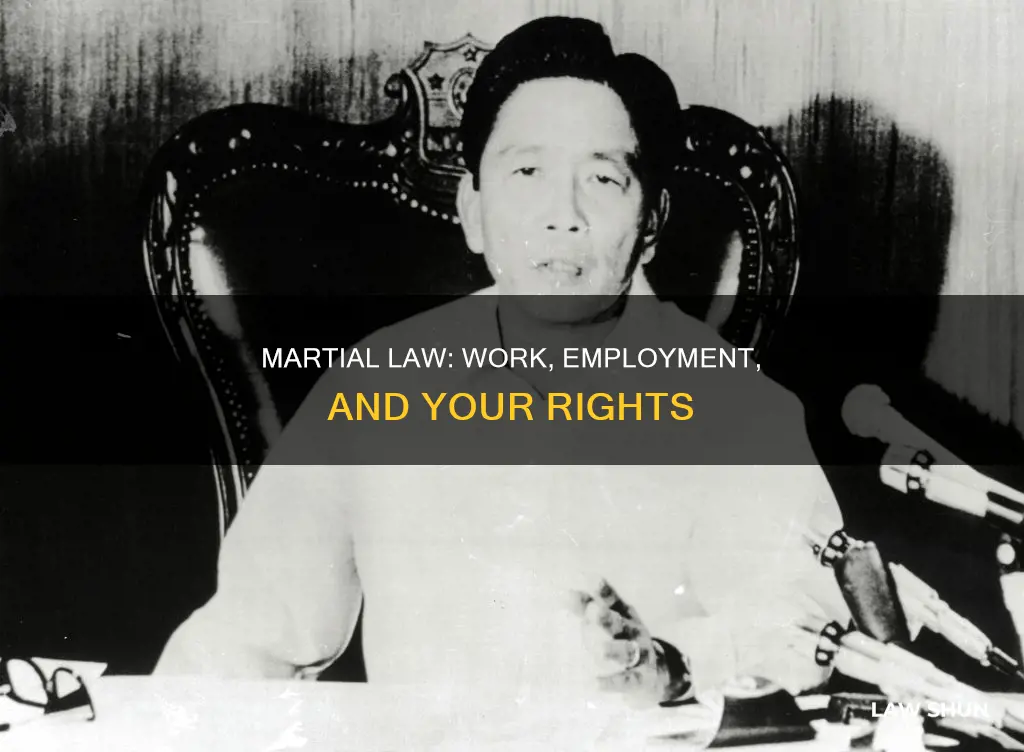 can u work during martial law