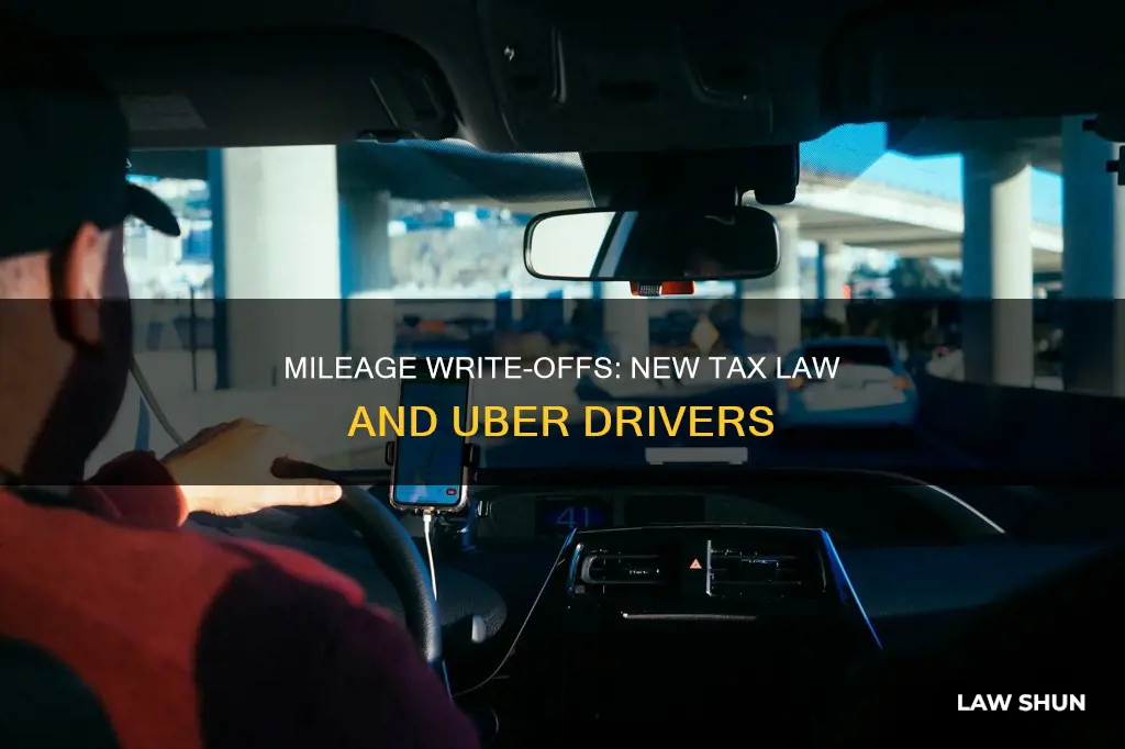 can uber drivers write off mileage new tax law