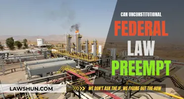 Unconstitutional Federal Law: Can It Be Preempted?