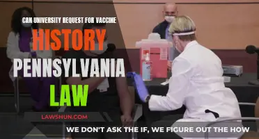 Vaccine History: Can Universities Ask in Pennsylvania?