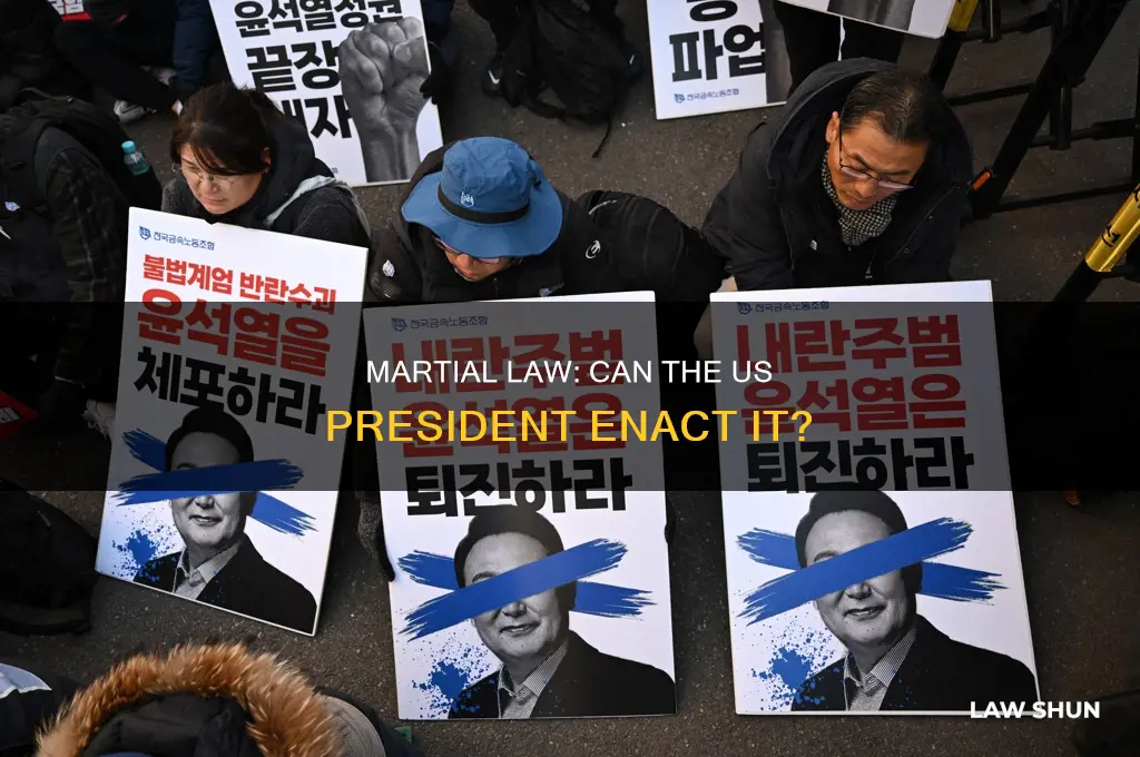 can us president call martial law