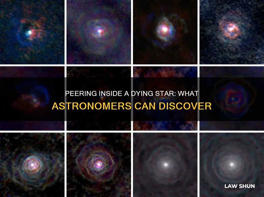 can we see inside law mass star as it dies