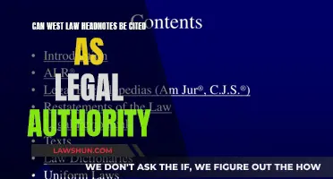 Citing West Law Headnotes: A Legal Authority?