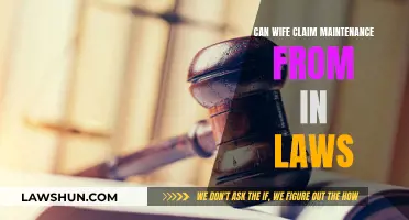 Maintenance Claims: Can a Wife Claim from In-Laws?
