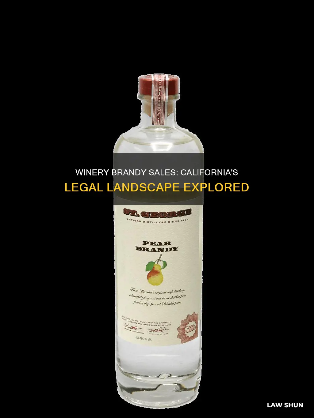 can winery sell brandy ca law