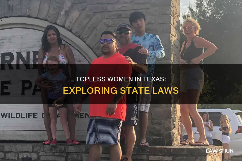 can women go topless in texas state law
