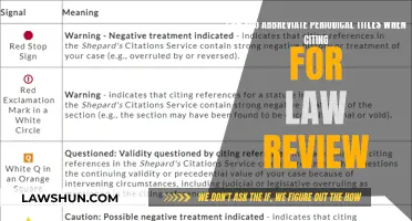 Periodical Titles: Abbreviating in Law Review Citations