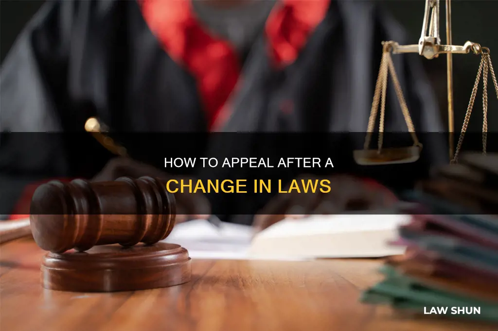 can you appeal after laws change