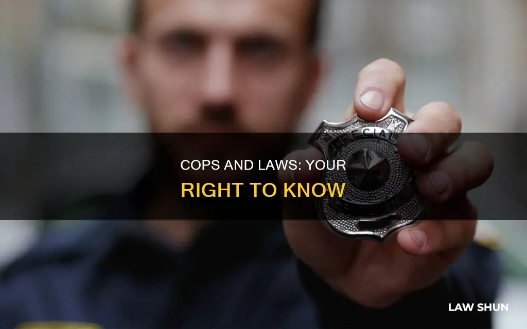 can you ask a cop to show you the laws