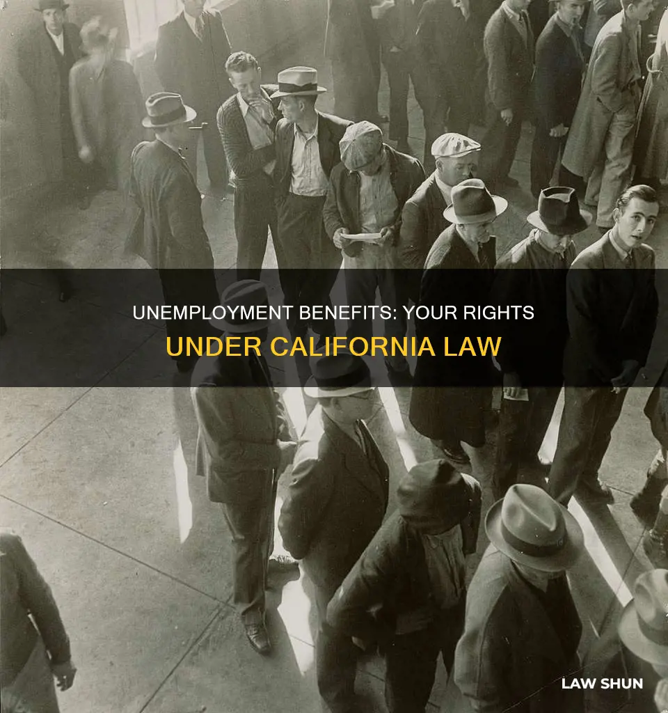 can you ask about unemployment under california law