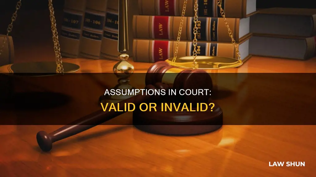 can you assume in a court of law