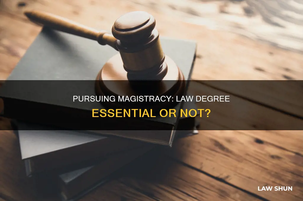 can you be a magistrate without a law degree