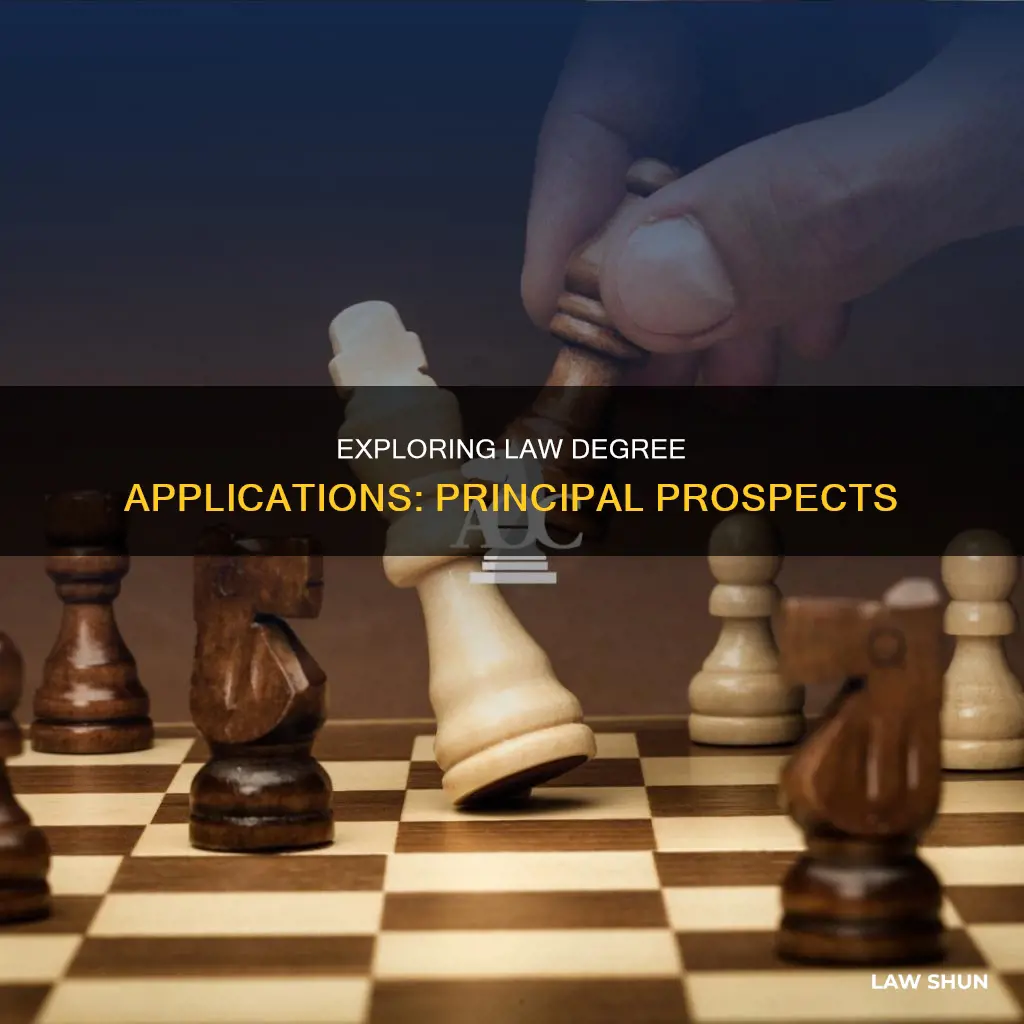 can you be a principal with a law degree