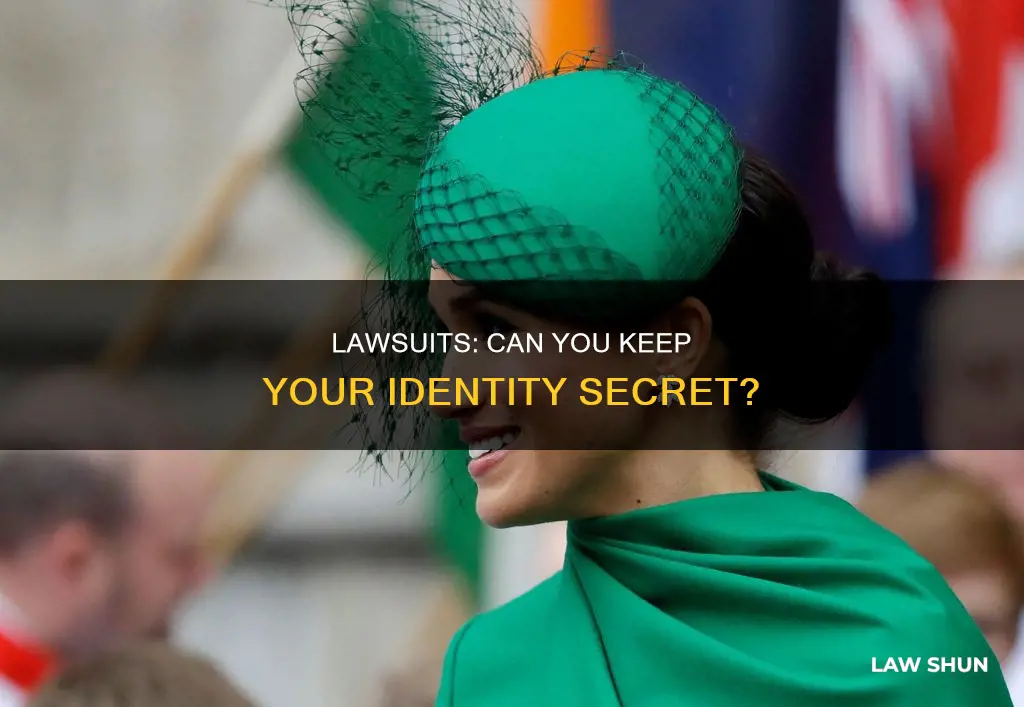 can you be anonymous in a law suit