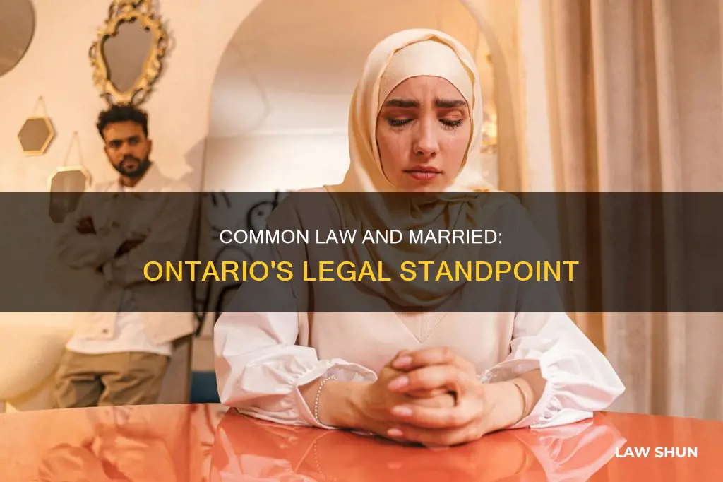 can you be common law while still married in ontario
