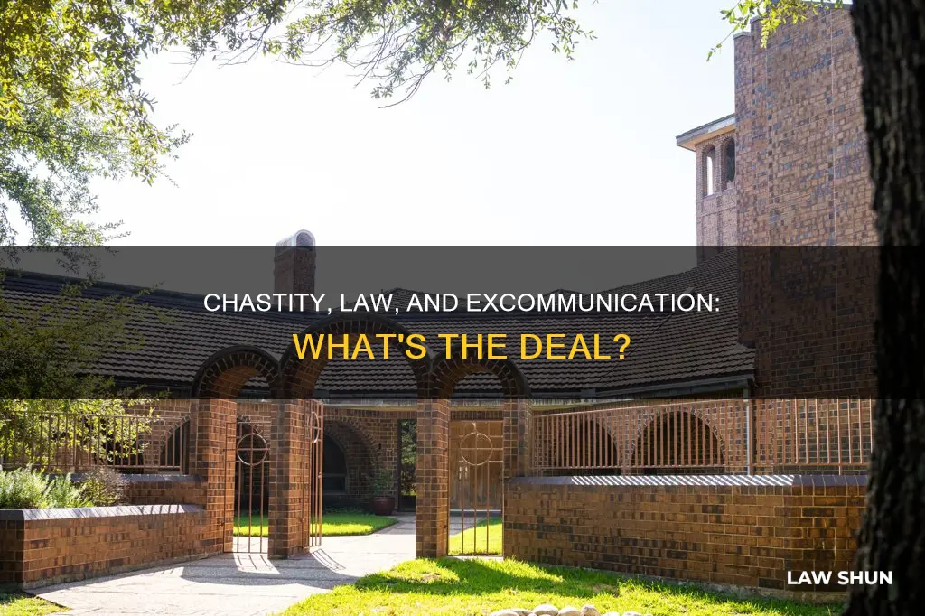 can you be excommunicated for breaking the law of chastity