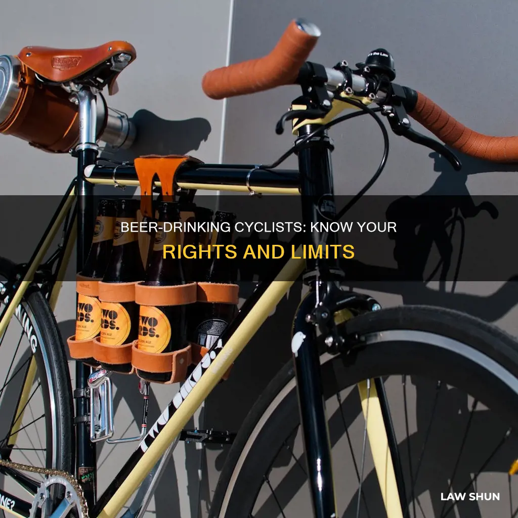 can you bicycle with a beer law