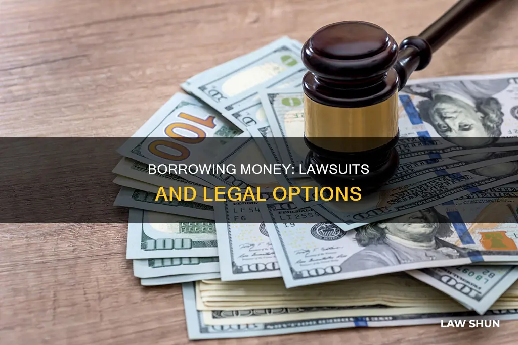 can you borrow money from a law suit