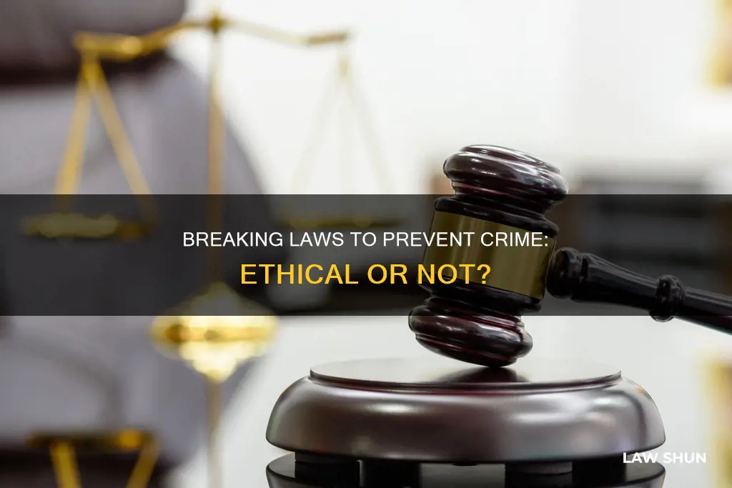 can you break the law to prevent a crime
