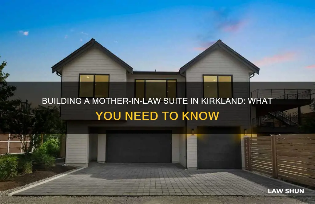 can you build a mother-in-law suite in kirkland